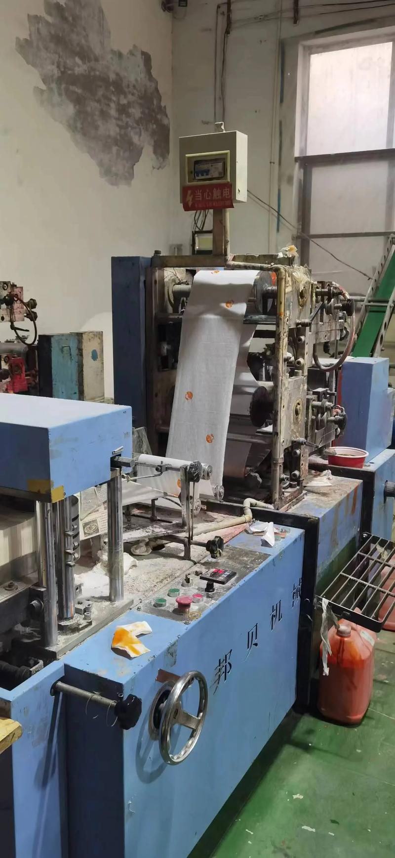 邦贝的230双辊压花双色印刷一台!#卫生纸加工设备 #工厂